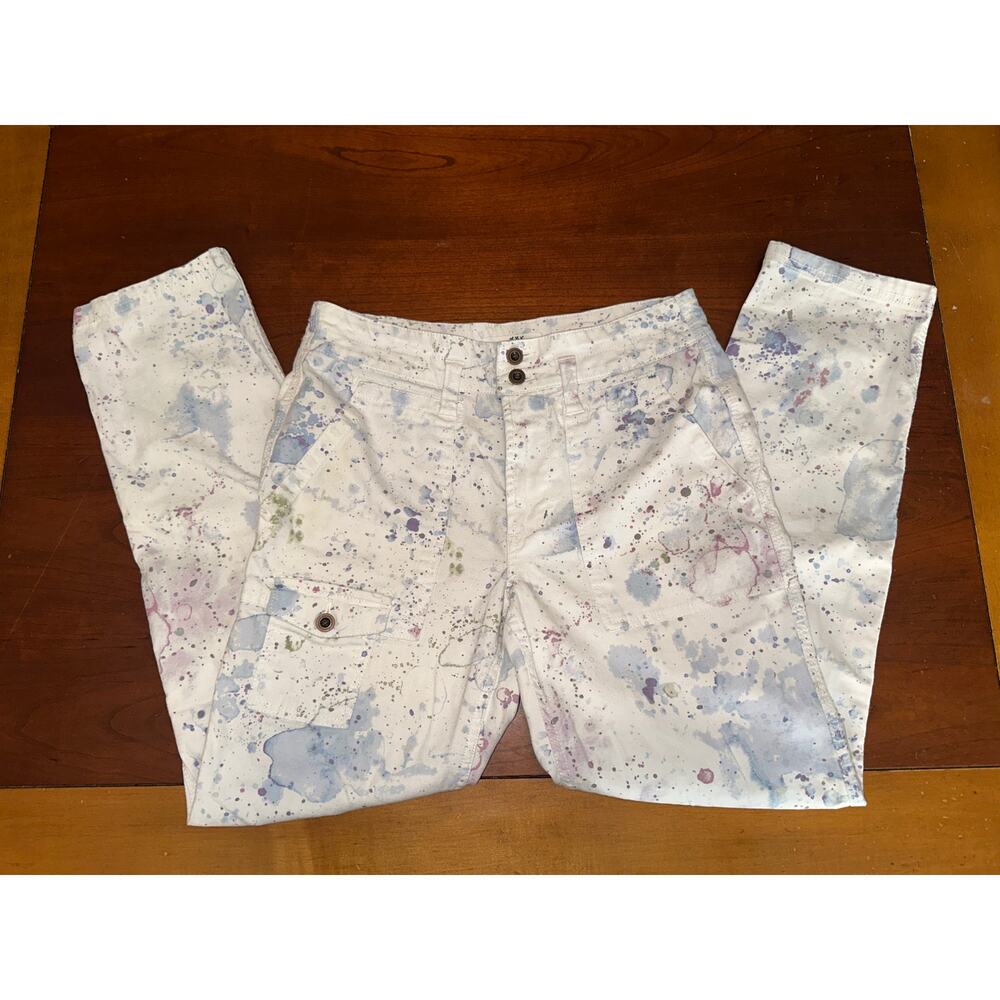 Anthropologie Wanderer Watercolor Cargo Pants Sz 25 - Picture 4 of 8